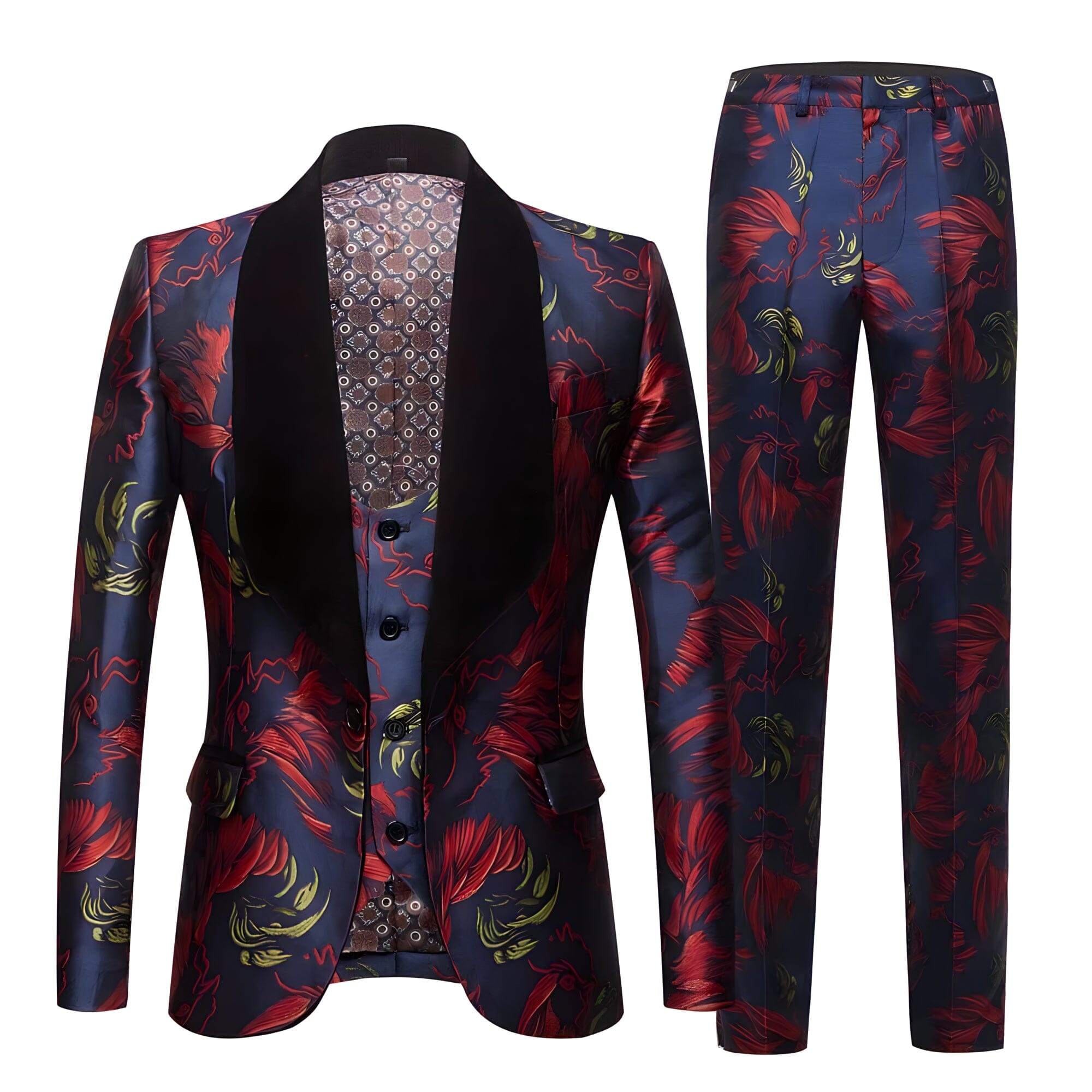 The Sorino Jacquard Slim Fit Two-Piece Suit - Multiple Colors WD Styles Blue 36 / XS 