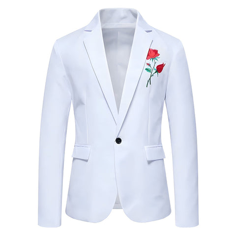 The Rosa Slim Fit Blazer Suit Jacket - White WD Styles XXS 