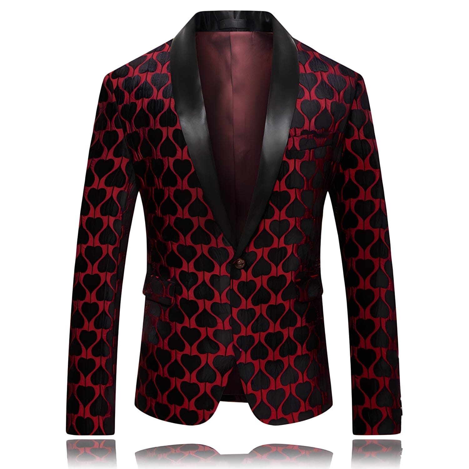 The Black Ace Jacquard Slim Fit Blazer Suit Jacket WD Styles XS 