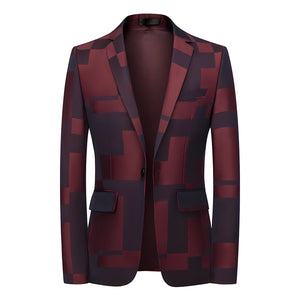 The Gavin Slim Fit Blazer Suit Jacket - Multiple Colors WD Styles Burgundy XS 