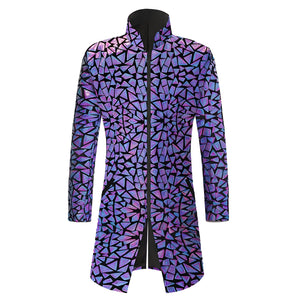 The Antoninus Sequin Long-Tail Suit Jacket - Multiple Colors WD Styles Purple Blue 3XS 