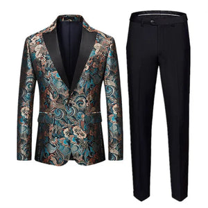 The Alaric Slim Fit Two-Piece Suit WD Styles Plain XS 
