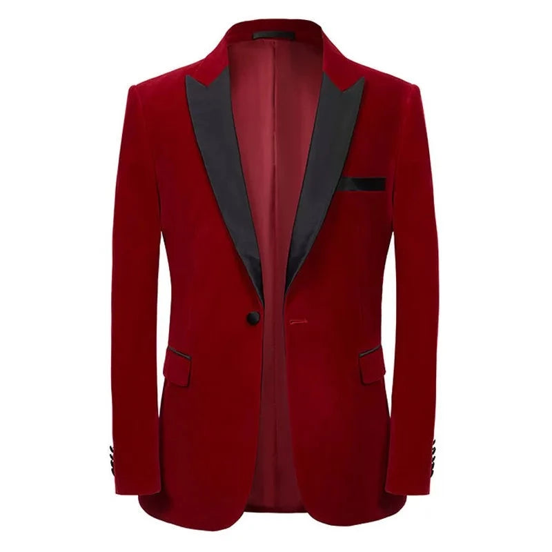 The Alroy Slim Fit Velvet Blazer Suit Jacket – WD Styles