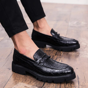 The Aurelian Men's Crocodile Dress Shoes - Multiple Colors WD Styles Black US 5 / EU 38 