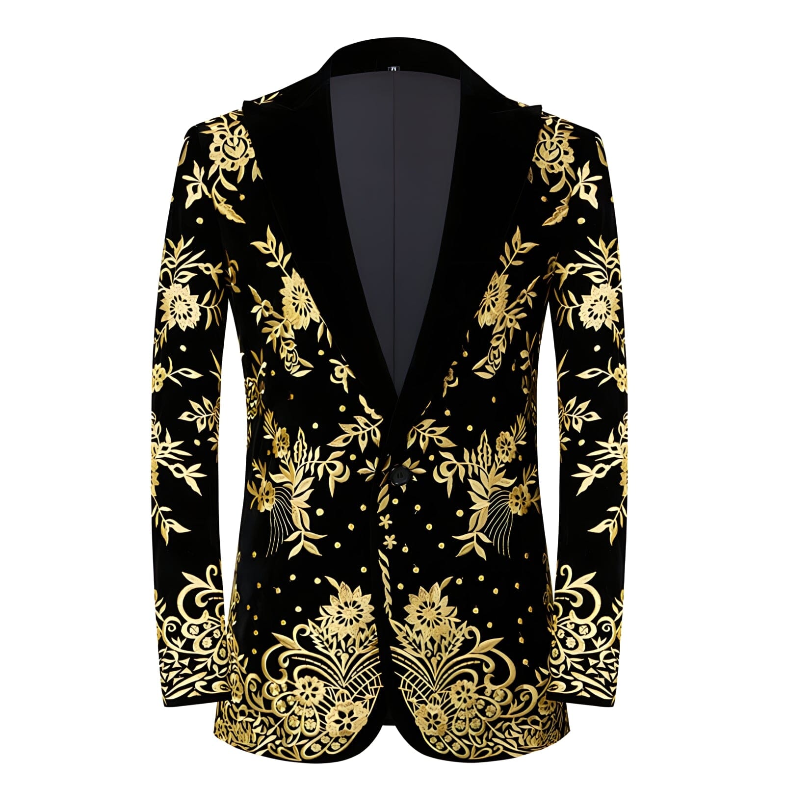The Gustave Embroidered Slim Fit Tuxedo Blazer Suit Jacket WD Styles XS 