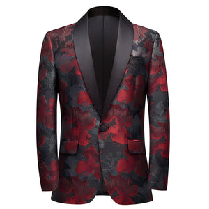 The Briol Jacquard Slim Fit Blazer Tuxedo Jacket WD Styles XS 