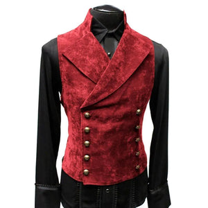 The Coleridge Suede Vest - Multiple Colors WD Styles Wine Red XS 
