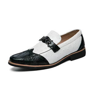 The Beau Two-Toned Penny Loafers - Multiple Colors WD Styles Black White US 6 / EU 38 