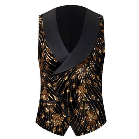 The Blaise Sequin Vest - Multiple Colors WD Styles Black 3XS 