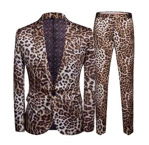 The Leopard Slim Fit Two-Piece Suit BRUCE XXS 