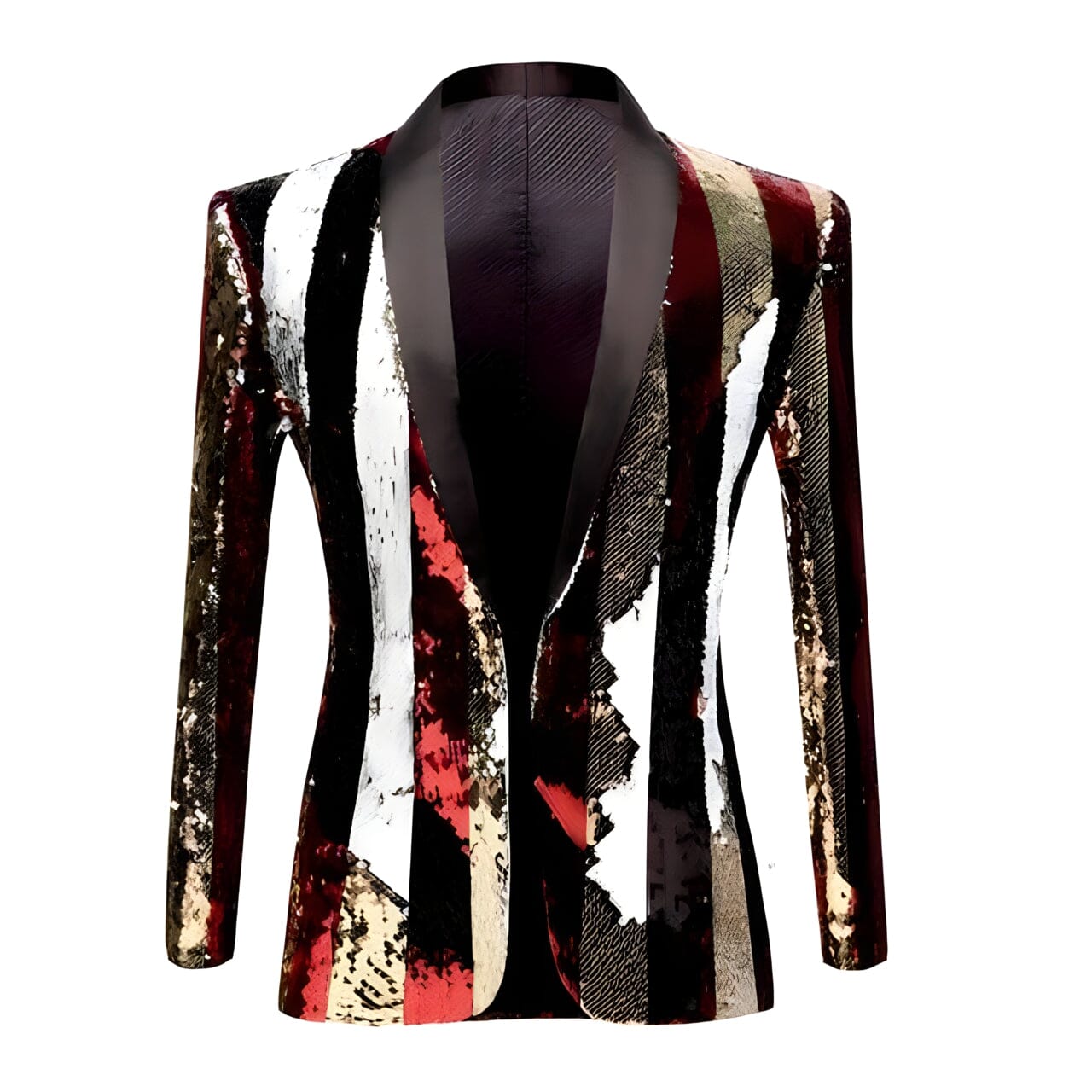 The Sebastian Striped Sequin Slim Fit Blazer Suit Jacket Shop5798684 Store XS 