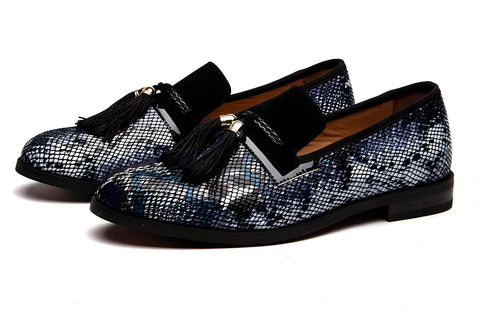The Pierre Snakeskin Tassel Loafers - Multiple Colors Shop5798684 Store Blue EU 45.5 / US 12.5 
