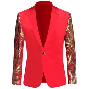 The Eminence Slim Fit Blazer Suit Jacket - Crimson Shop5798684 Store S 