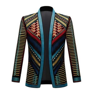 The Zion Embroidered Open Front Jacket William // David XL 44R 