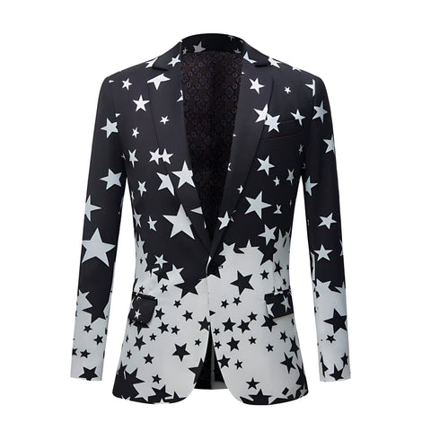 The Galileo Slim Fit Blazer Suit Jacket - Black William // David XXS 
