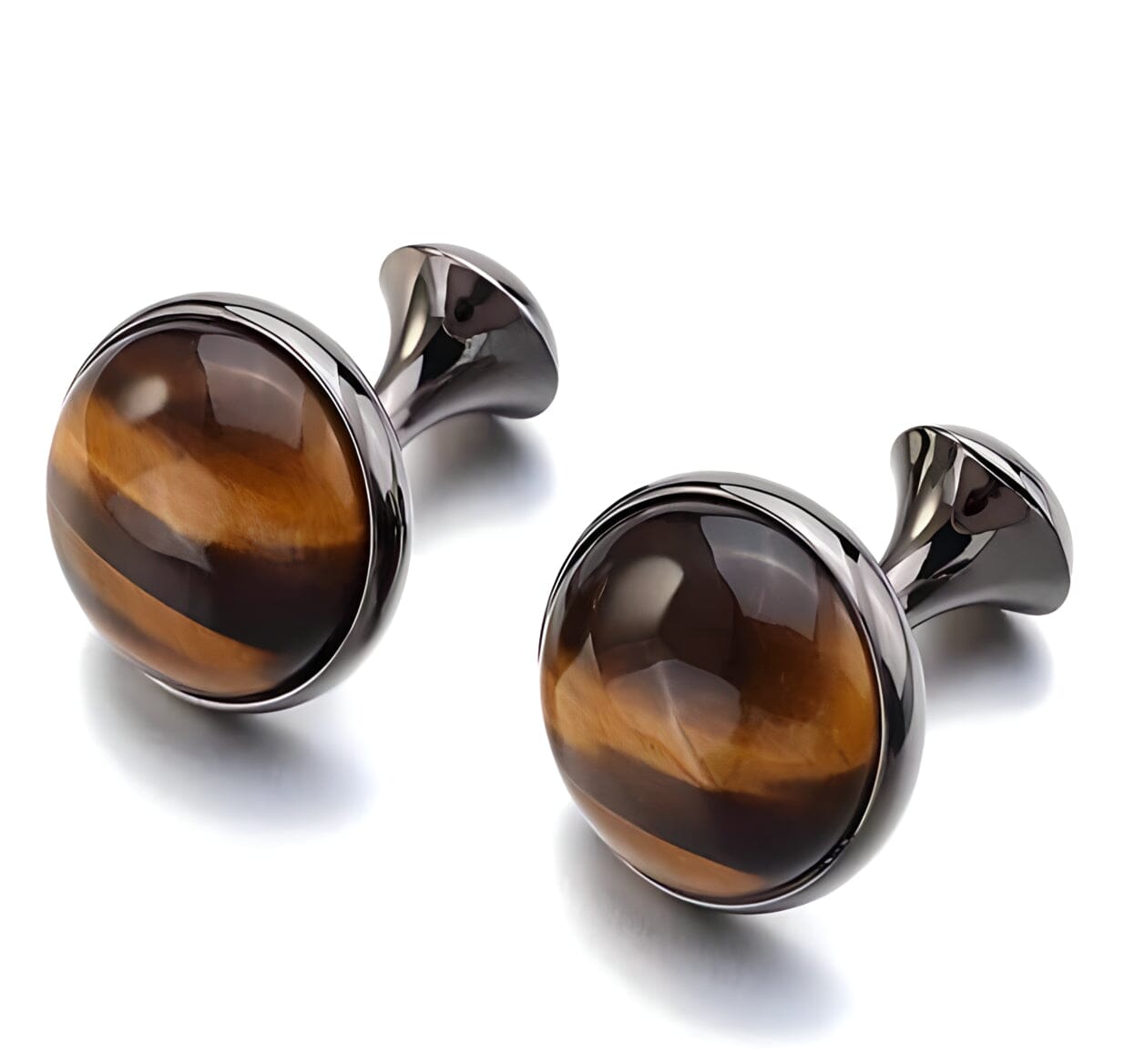 The Tiger Eye Luxury Cuff Links - Multiple Colors LEPTON speciality Store Black 