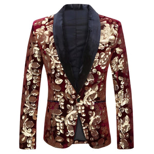 The Lexington Slim Fit Blazer Suit Jacket - Multiple Colors Shop5798684 Store Wine Red S 