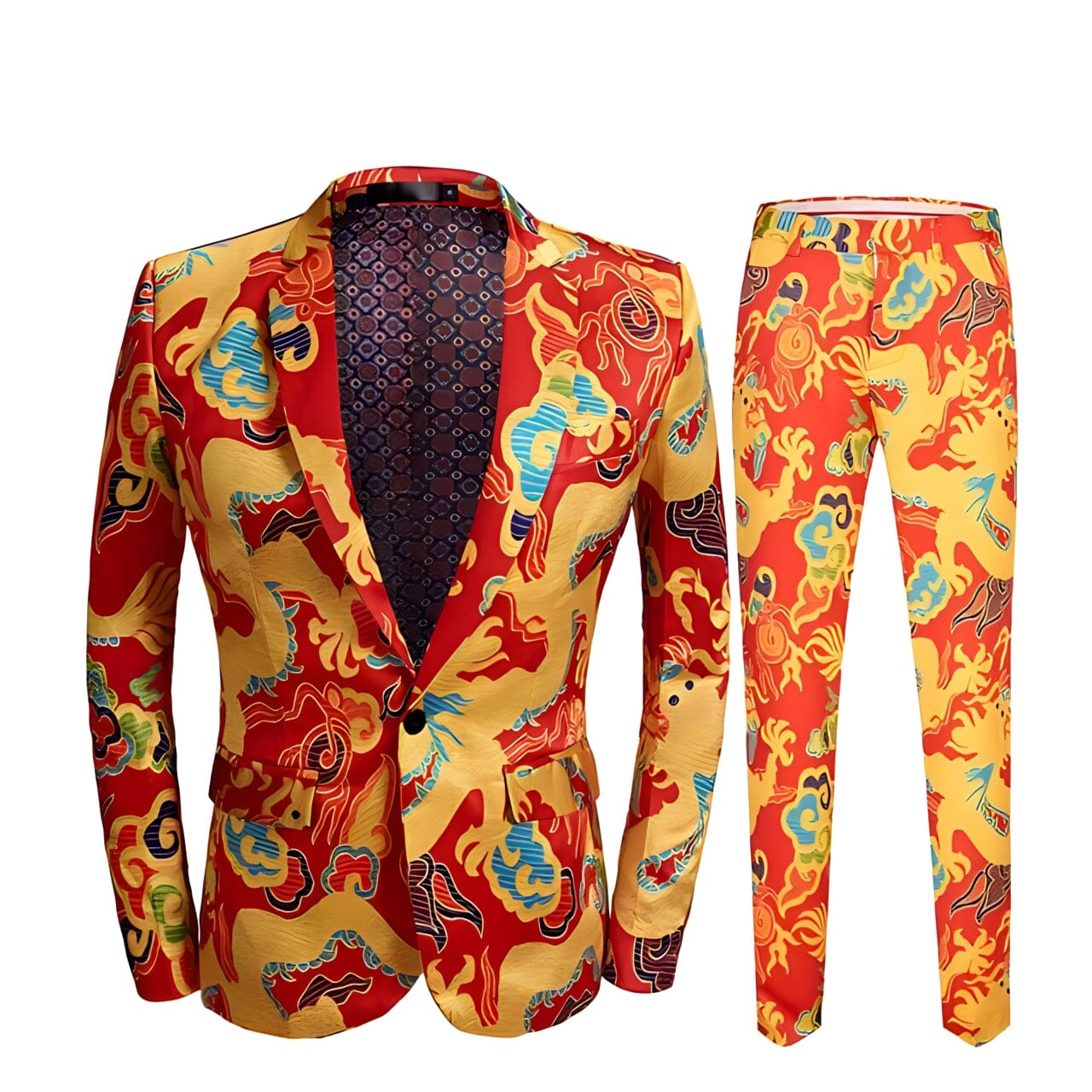 The Doragon Slim Fit Two-Piece Suit Shop5798684 Store XS 
