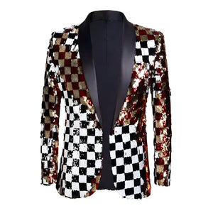 The Mikel Slim Fit Sequin Blazer Suit Jacket Shop5798684 Store XS 