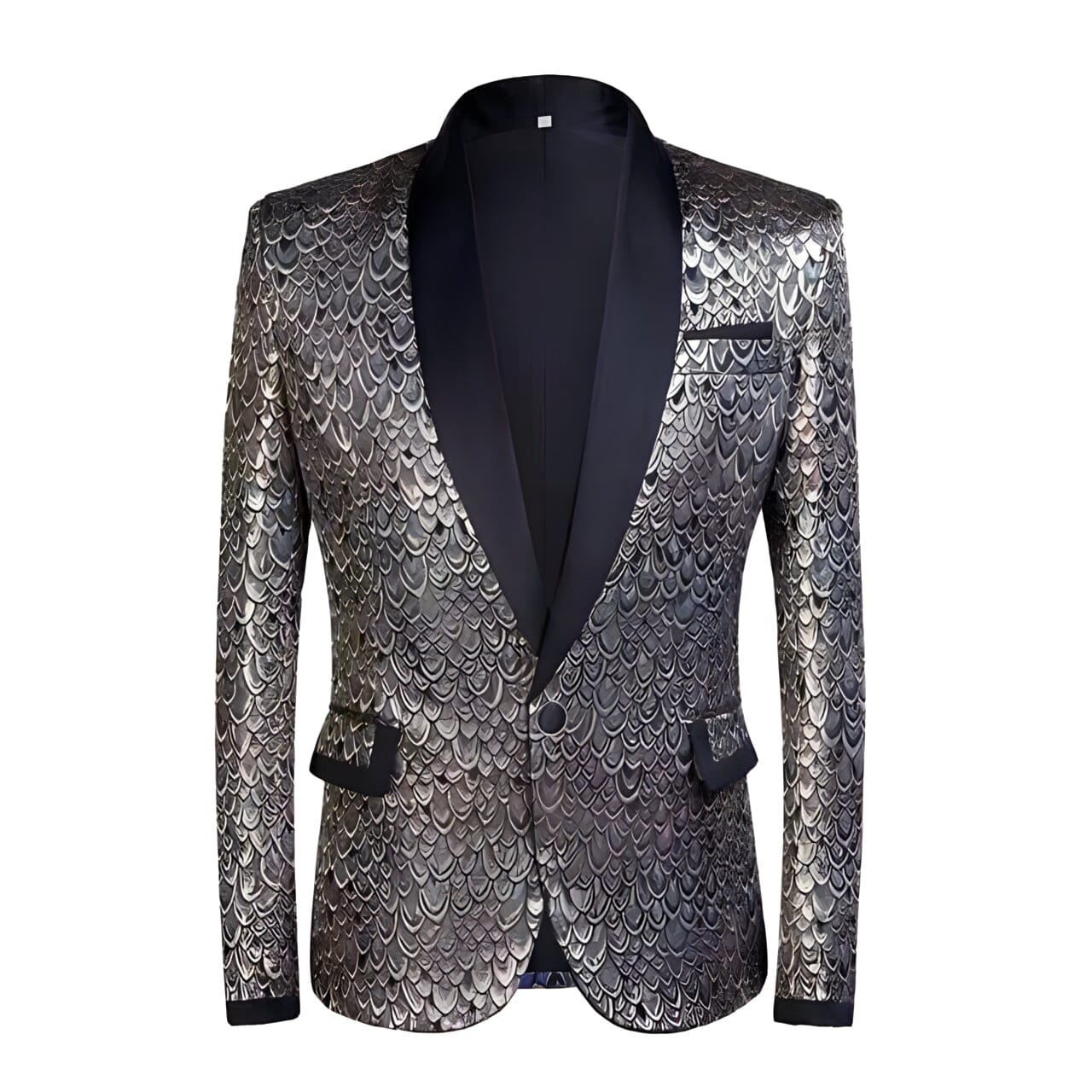 The Riccardo Slim Fit Blazer Suit Jacket - Platinum Shop5798684 Store S 