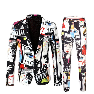 The Artiste Slim Fit Two-Piece Suit Shop5798684 Store XXS 