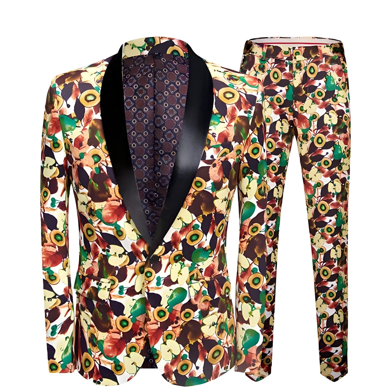 The Ferdinand Slim Fit Two-Piece Suit PYJTRL Official Store Black Lapel XXS 