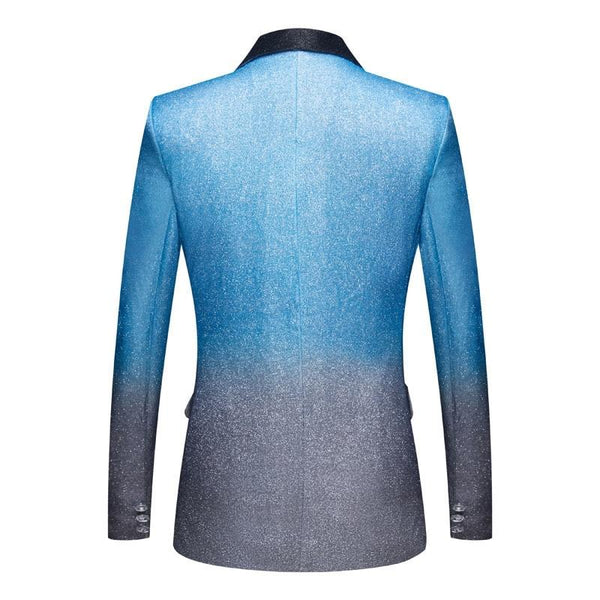 The "Duval" Slim Fit Blazer Suit Jacket - Powder Blue William // David 