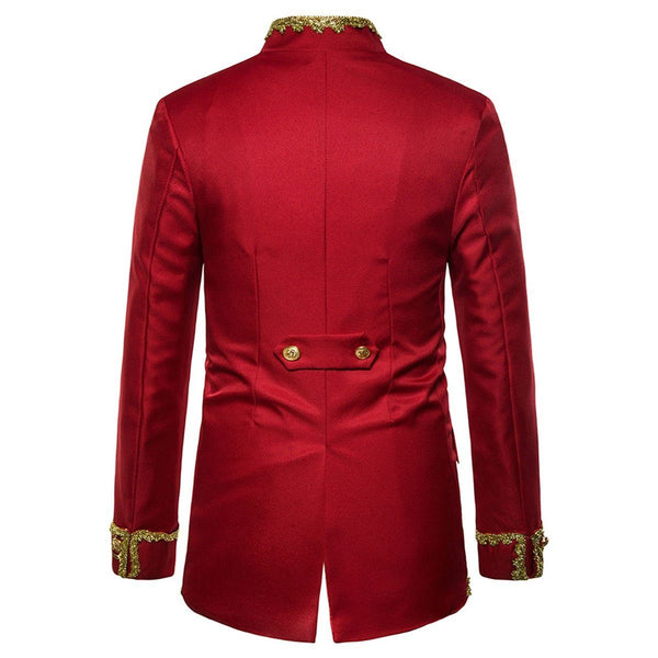 The "Normand" Mandarin Collar Jacket - Ruby William // David 