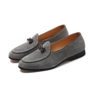 The "Bow Tie" Suede Penny Loafers - Multiple Colors William // David 