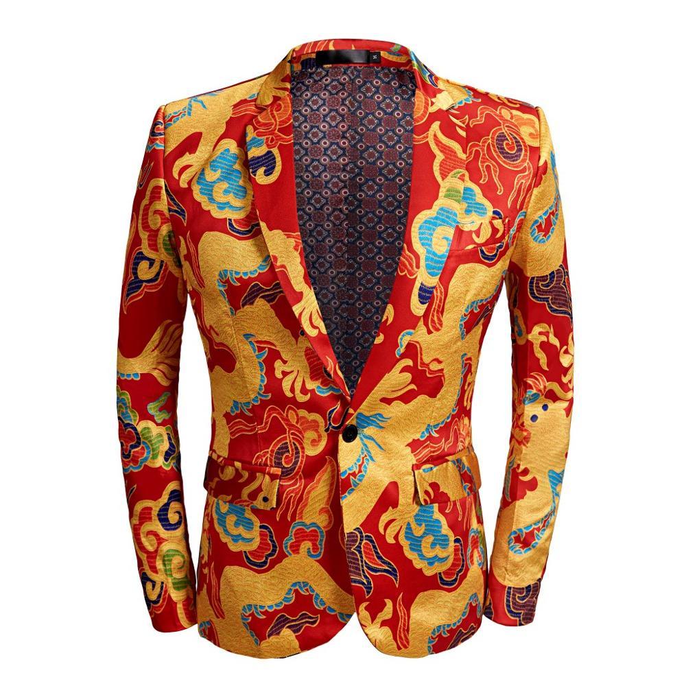 The "Doragon" Slim Fit Blazer Suit Jacket YUSHU Store 