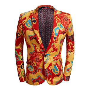The "Doragon" Slim Fit Blazer Suit Jacket YUSHU Store 